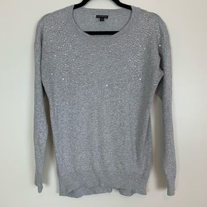 Express Crewneck Jeweled Sweater